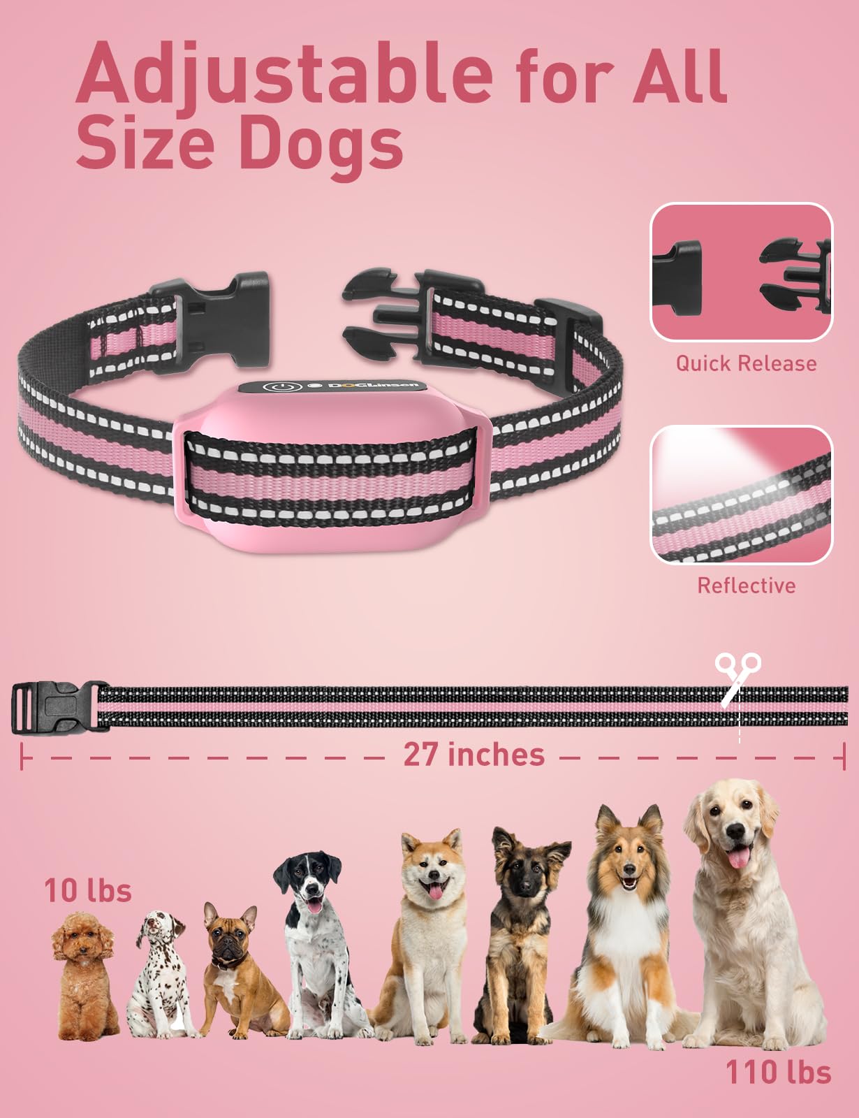 DOGLinsen long-battery-life-receiver lasts up to 30 days per charge.