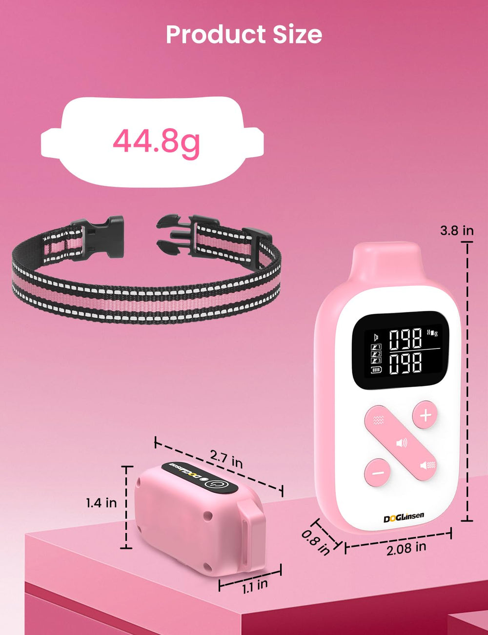 DOGLinsen long-battery-life-remote lasts up to 90 days.