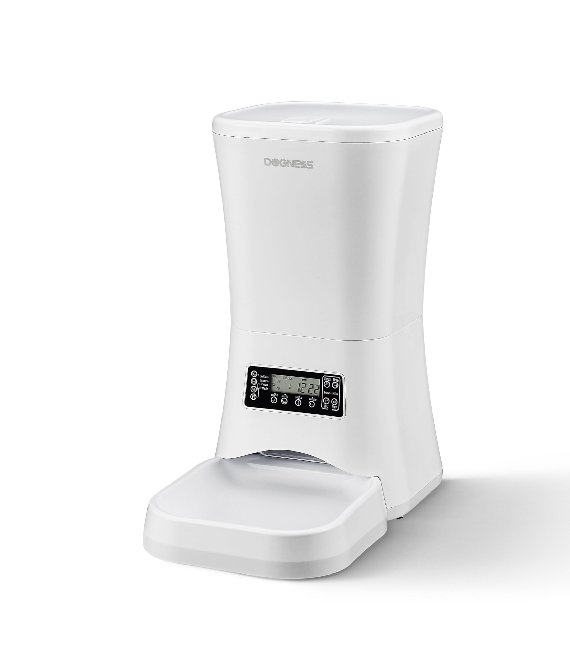 DOGNESS 9L feeder front view with timer controls for easy scheduling