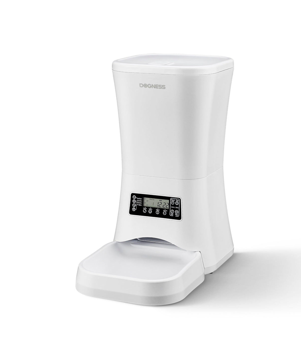 DOGNESS 9L feeder front view with timer controls for easy scheduling