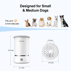 DOGNESS W01 detachable bristles used as grooming brush during bath time