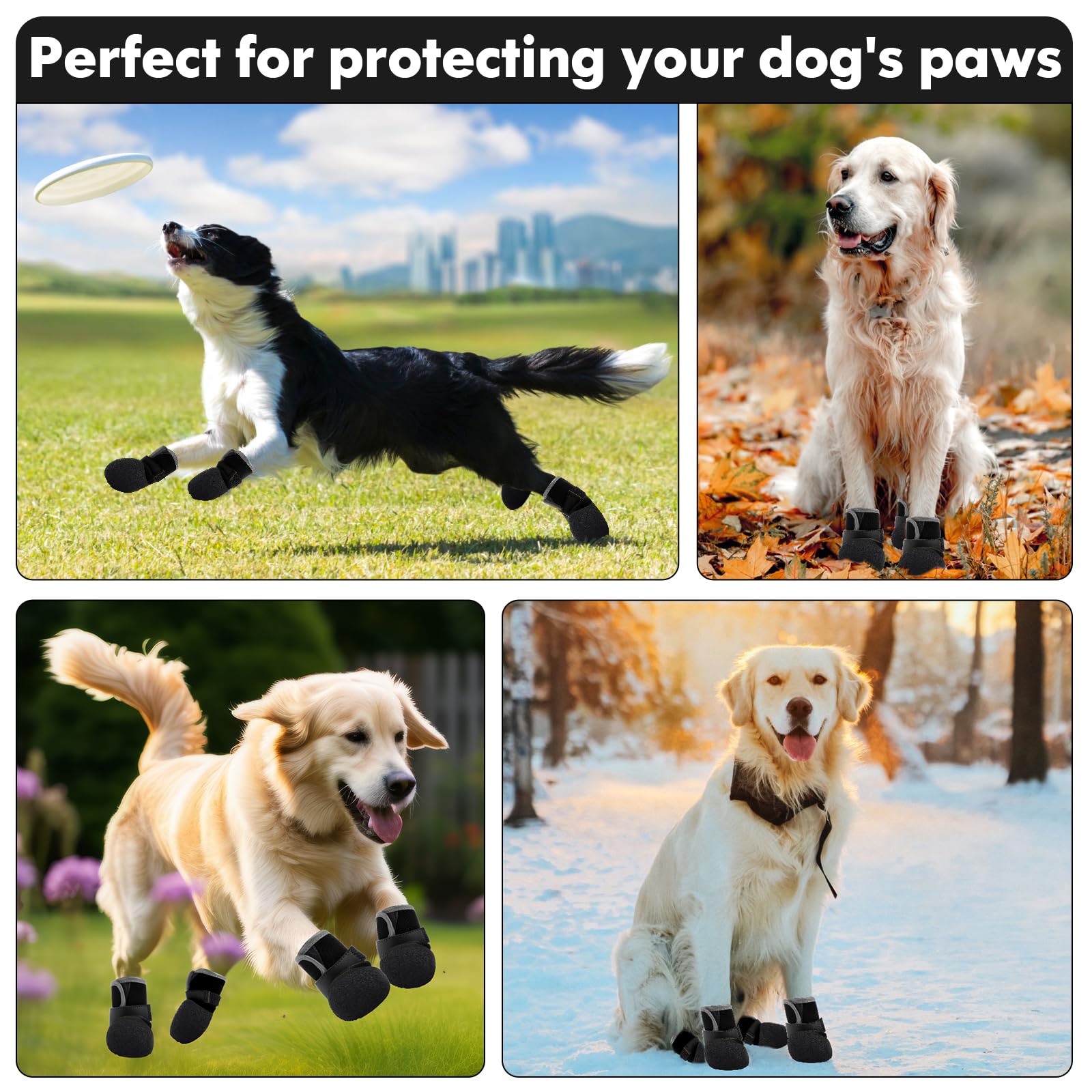 DOGOYS adjustable-strap boots offer quick, secure fitting.