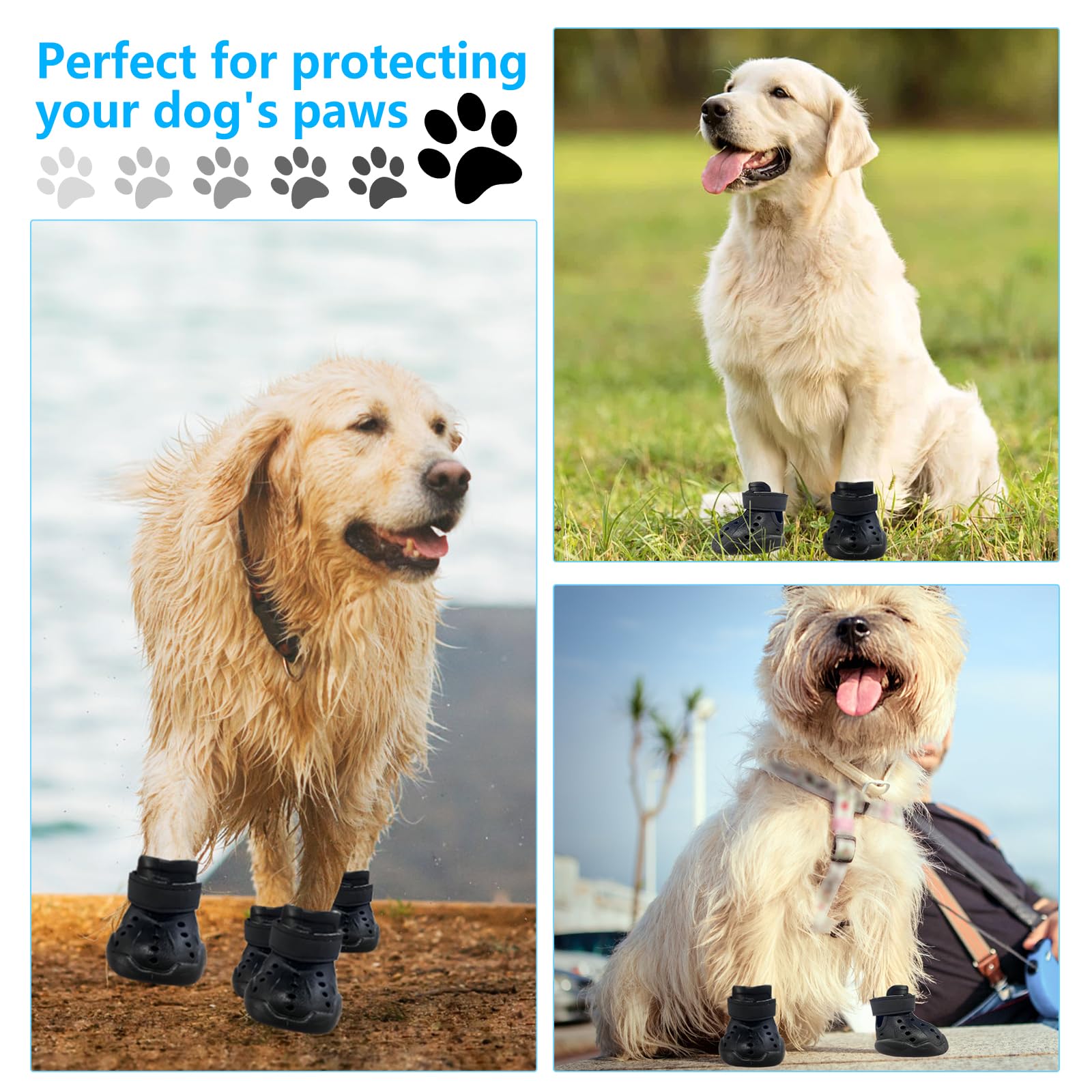 DOGOYS dog-shoes anti-slip-soles provide stable footing on slick surfaces