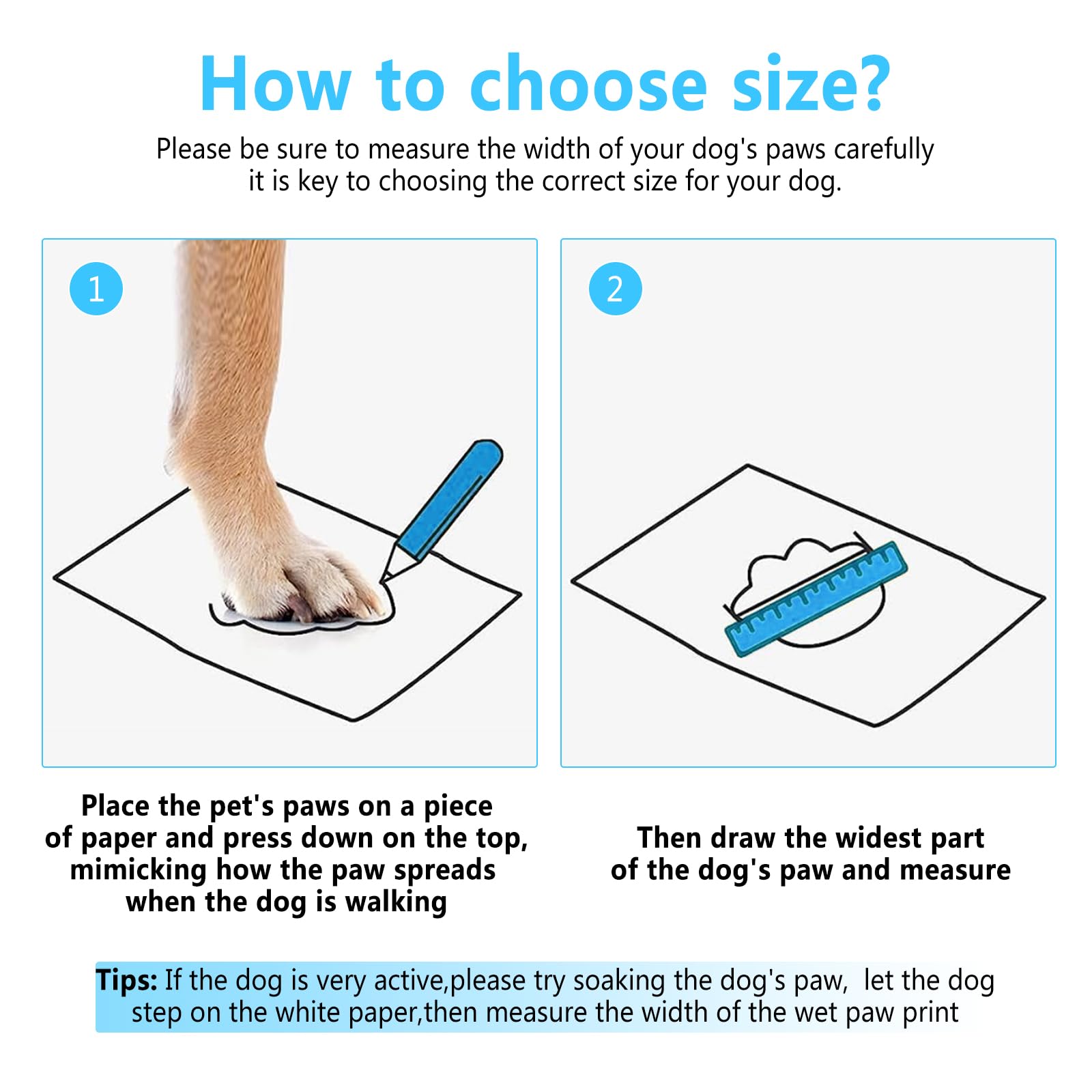 DOGOYS dog shoes blue easy-clean design simplifies beach and park maintenance