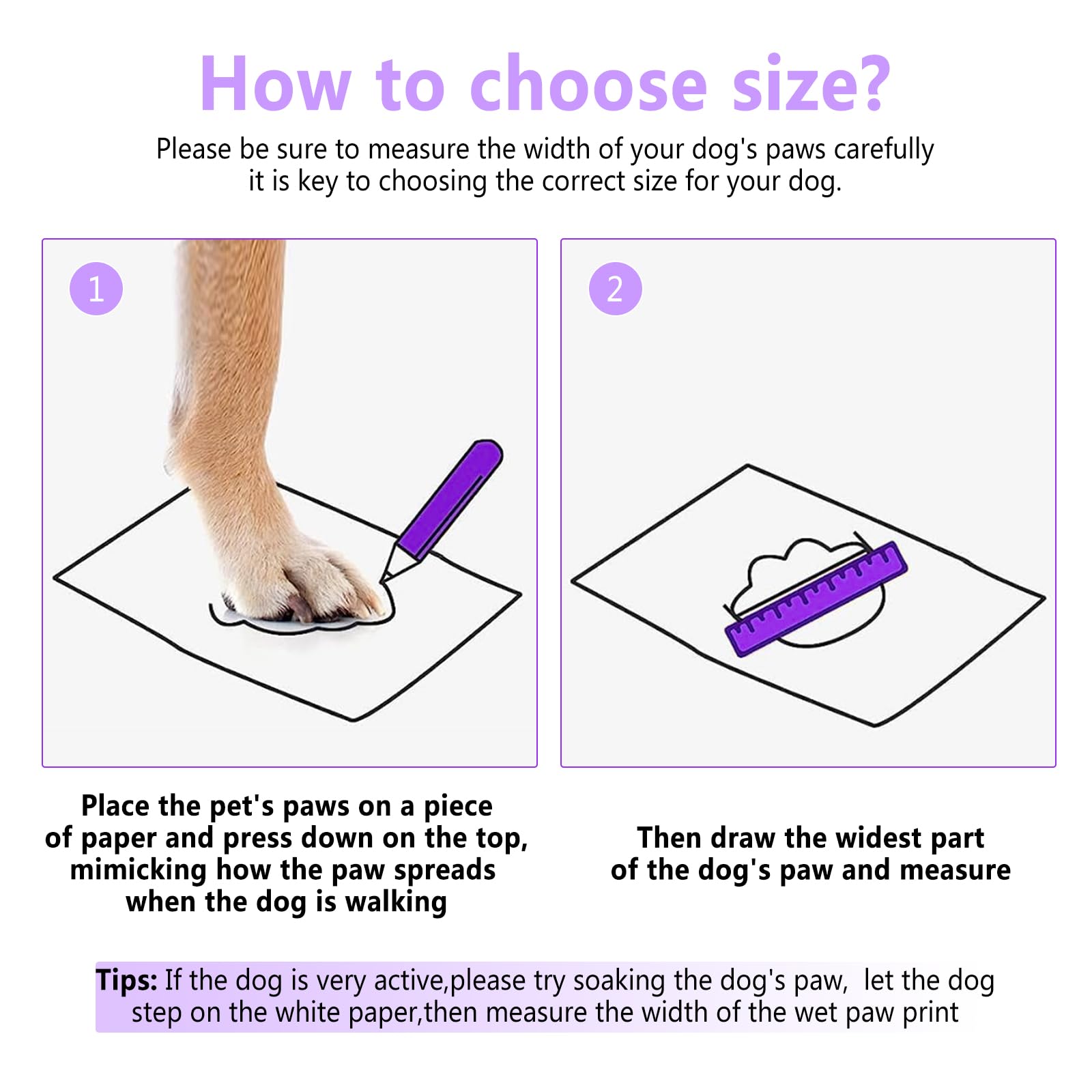 DOGOYS inner-diameter size guide helps accurate sizing