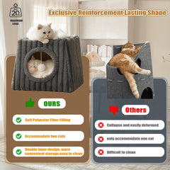 Dogpals cat house fluffy balls encourage playful exploration and enrichment.