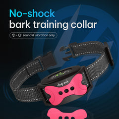 DogRook smart bark collar side view with adjustable sensitivity for personalized training