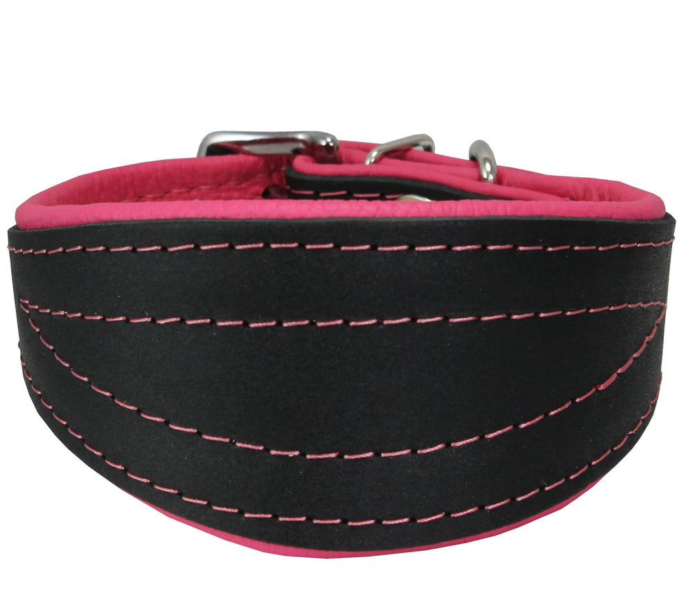 Dogs My Love six-size range collar for Greyhounds and similar breeds, comfortable fit.