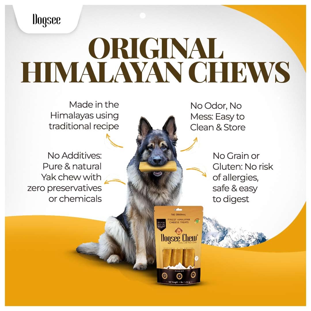 Dogsee Yak Chews are odorless and mess-free for tidy indoor treats.
