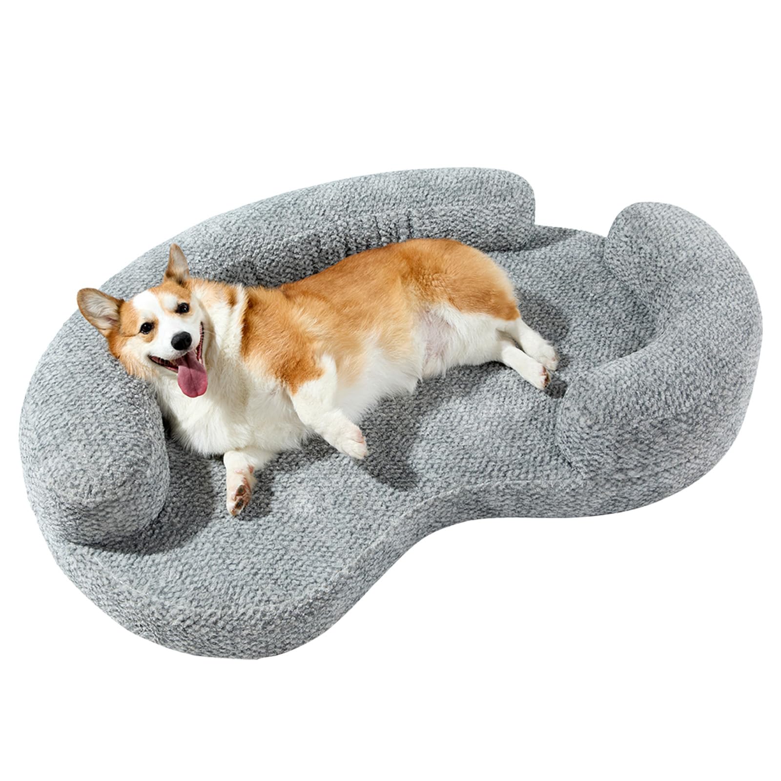 DogTender orthopedic memory foam bed closeup of foam core showing joint-supporting comfort.
