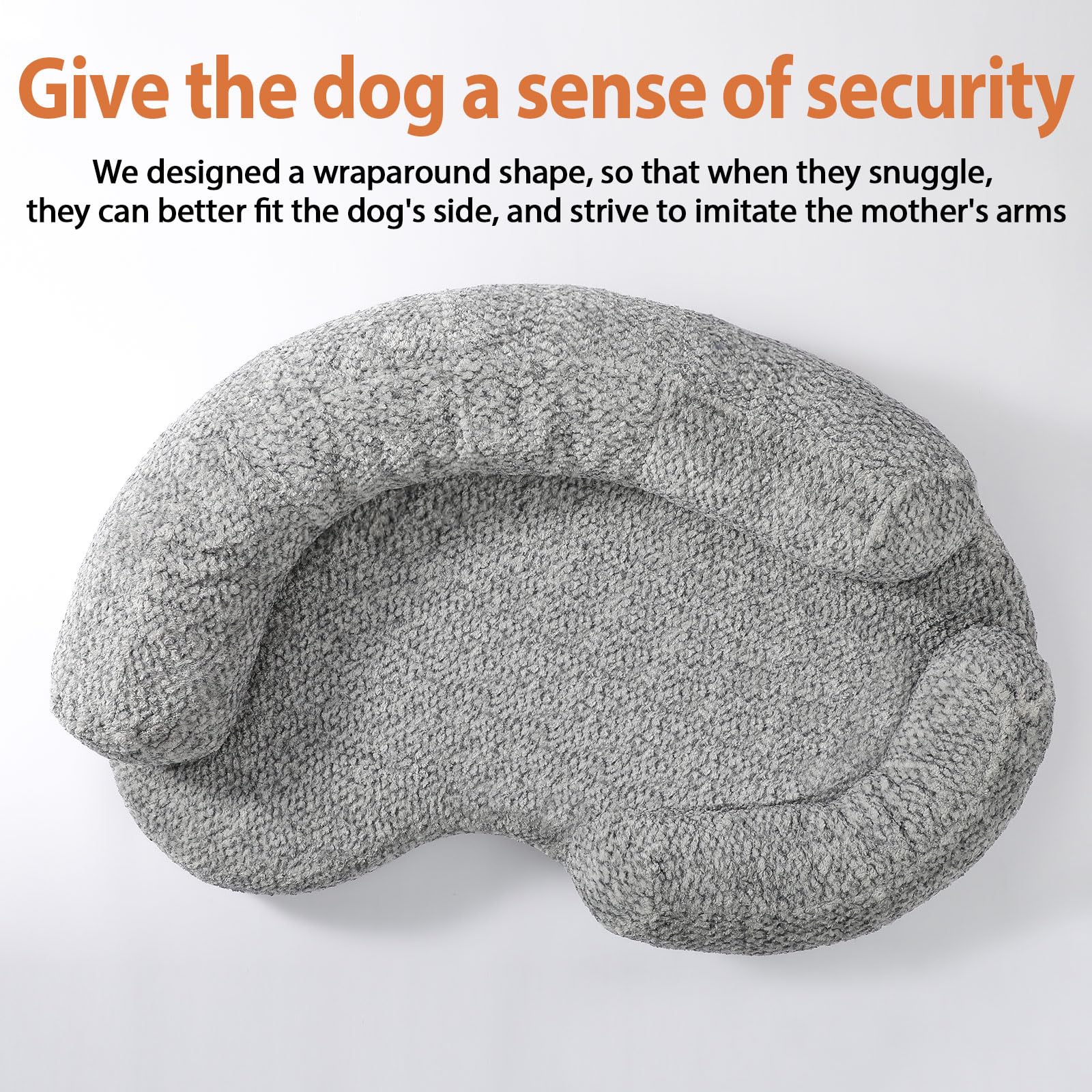 DogTender bed waterproof fabric closeup demonstrates durable, water-repellent cover for easy cleaning.