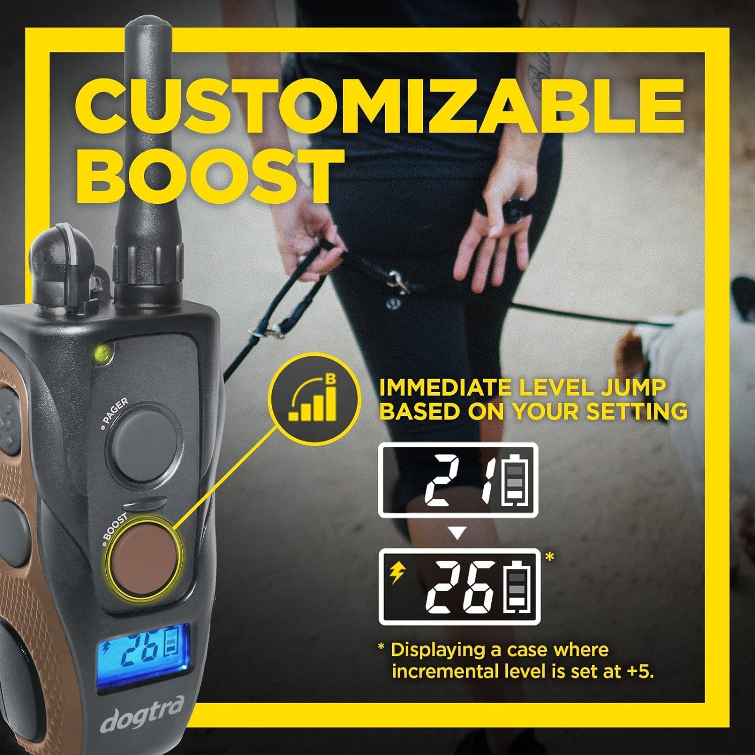 Dogtra 1900S HANDSFREE 3/4-mile range enables versatile yard and park training