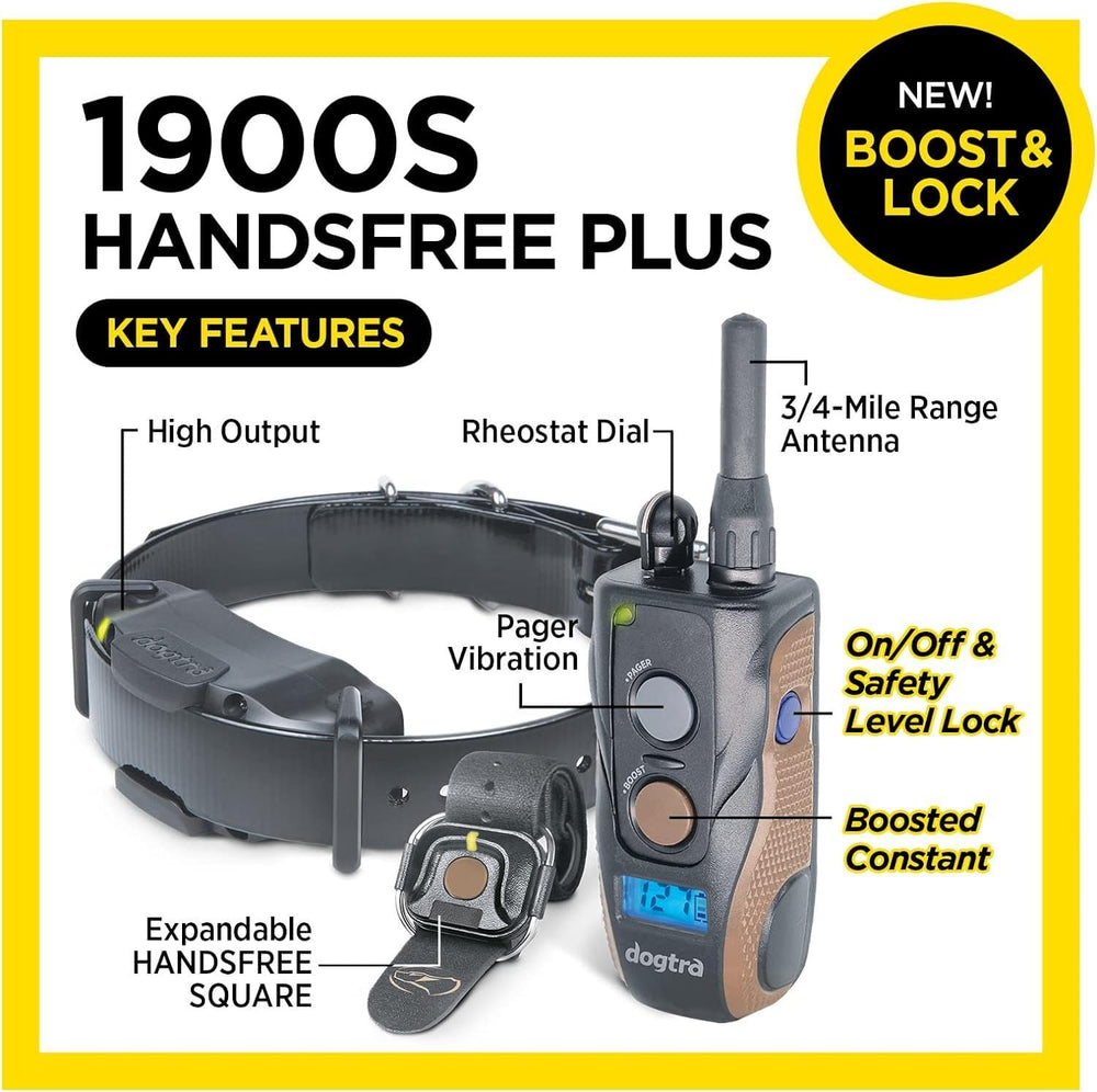 Dogtra 1900S HANDSFREE waterproof e-collar ready for outdoor training