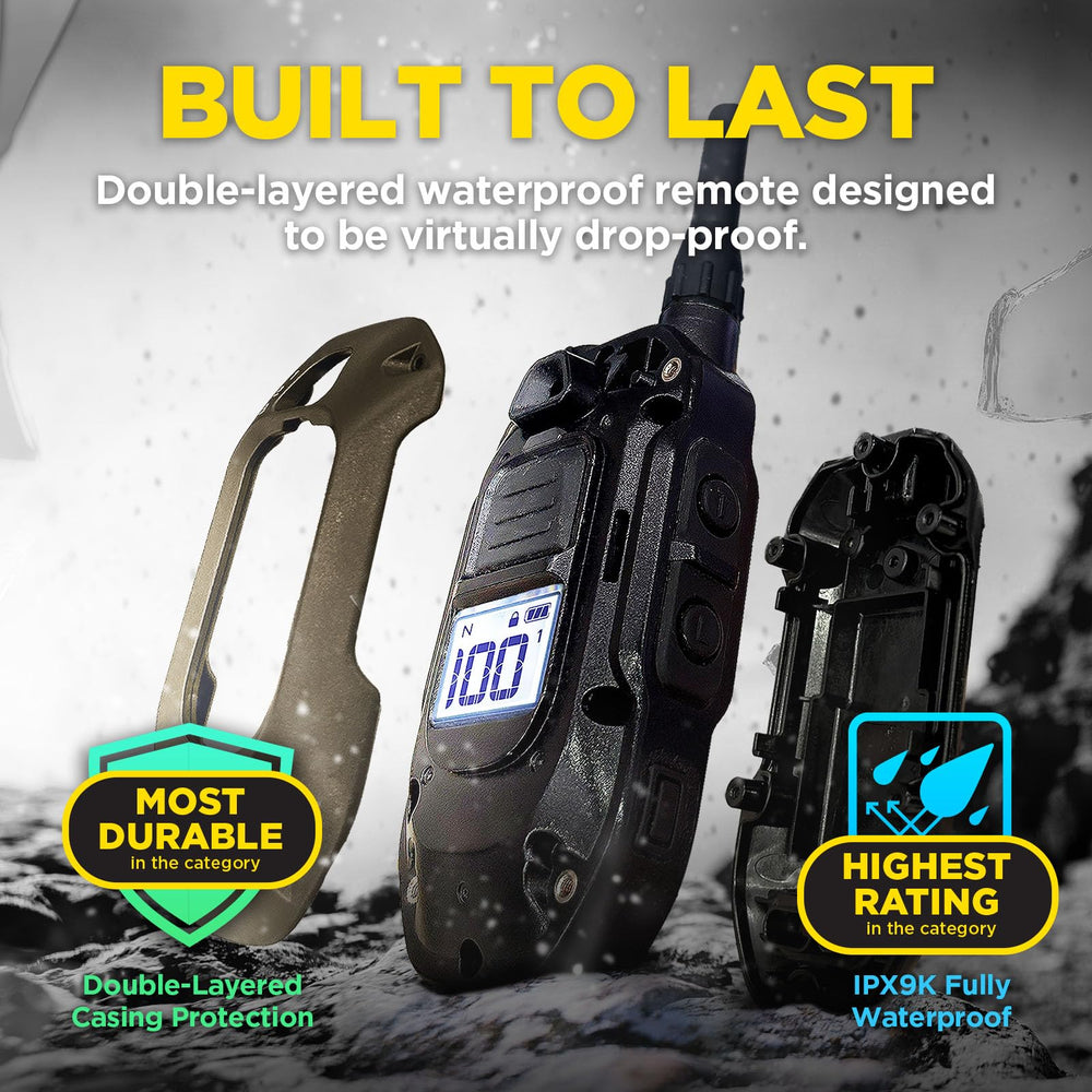 Dogtra 1900X tone and vibration closeup illustrates versatile behavior shaping options