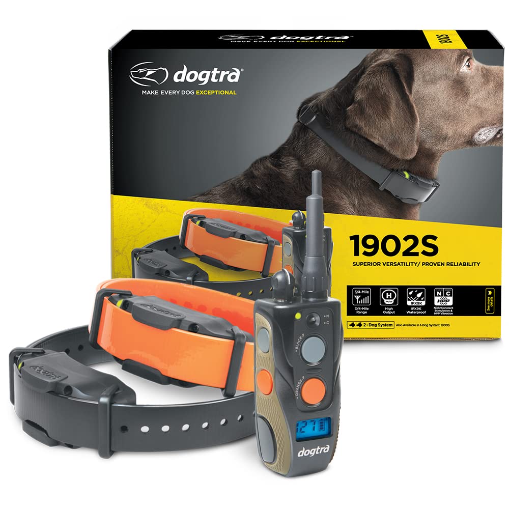 Dogtra 1902S ergonomic receiver with sleek design for comfortable all-day training wear.