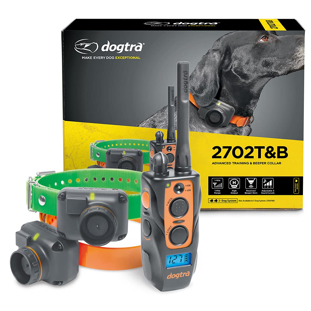 Dogtra 2702T&B dual-receiver with beeper horn for locating hunting dogs.