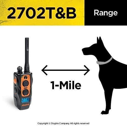 Dogtra 2702T&B high-performance pager vibration assists training cues.