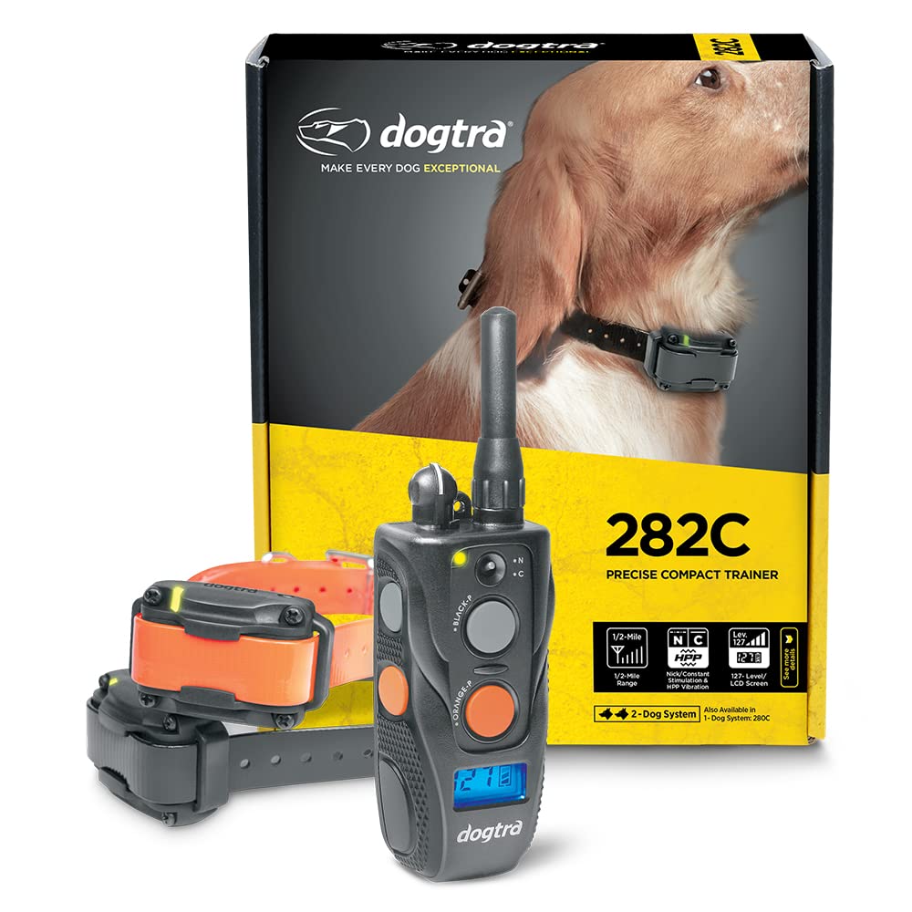 Dogtra 282C remote transmitter with LCD display for precise control benefits.