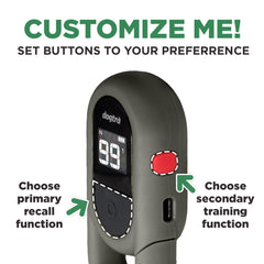Dogtra CUE Gen 2 grey remote with larger, easy-control buttons