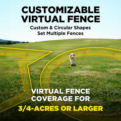 Dogtra GPS Fence app setup screen showing boundary creation.