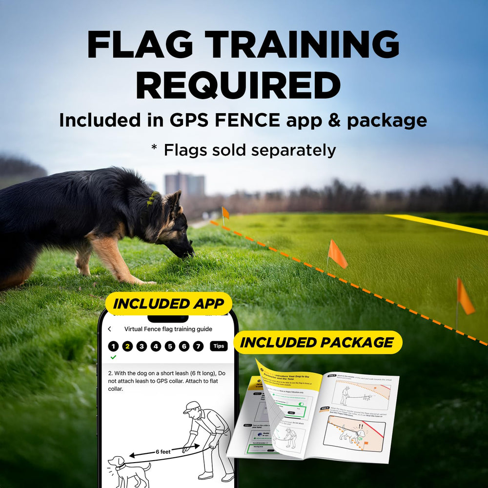 Dogtra GPS Fence app displaying multi-dog sharing a single boundary.