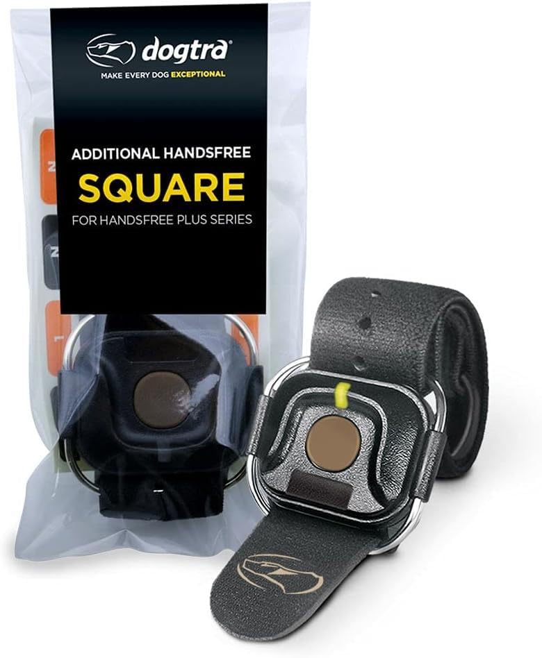 Dogtra HANDSFREE Square lets you train while multitasking with fingertip access.