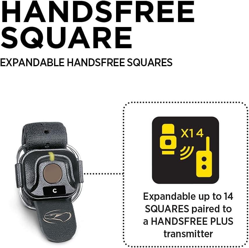Dogtra HANDSFREE Square provides up to 0.75-mile range for quick cues.