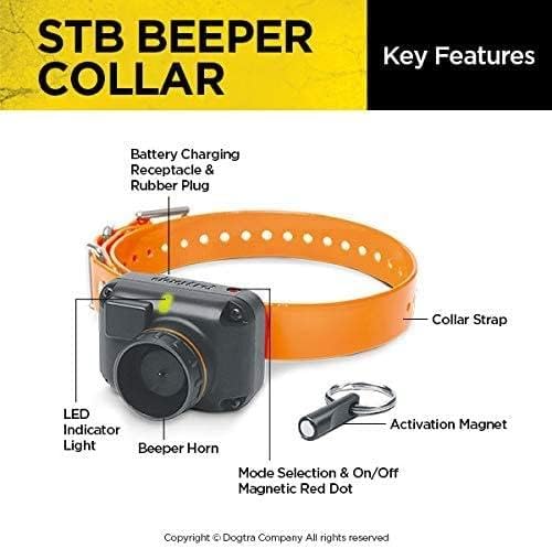 Dogtra STB Beeper Collar Hawk Version beeper-horn-closeup shows clear audible signals at distance.