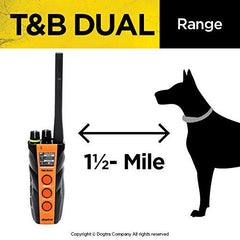 Dogtra T&amp;B 1.5 mile range supports field training at distance.
