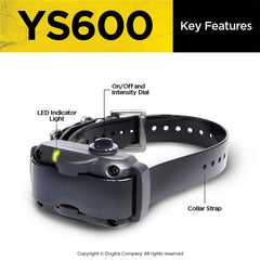 Dogtra YS600 rapid-charge battery powering quick sessions.