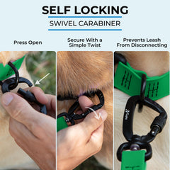 DogTraxs biothane leash USA-made label indicates handcrafted quality