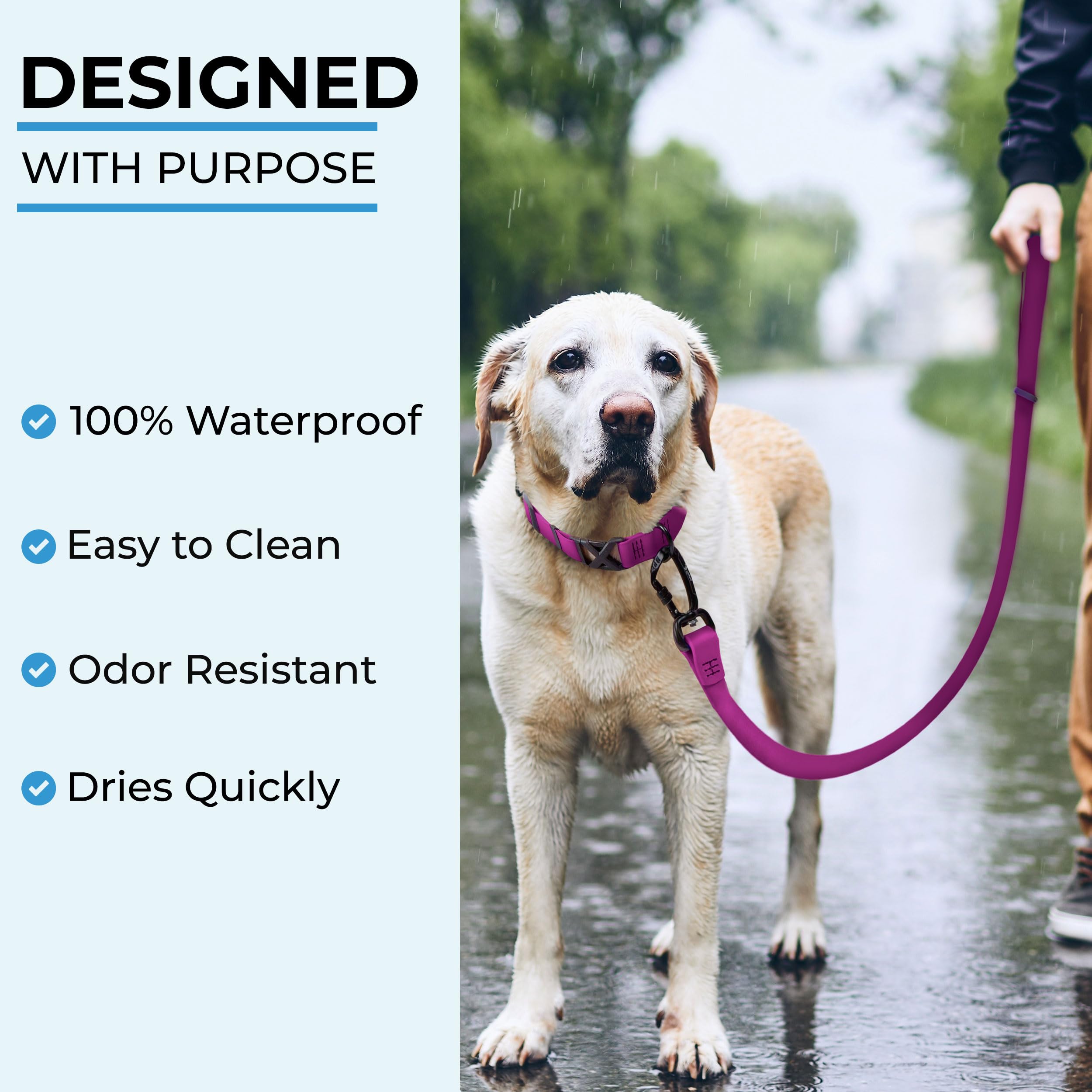 DogTraxs essential Biothane Leash USA-made reflects local craftsmanship and durability.