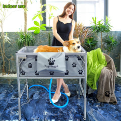 Dogvingpk stainless-steel frame close-up emphasizing durable high-capacity support.