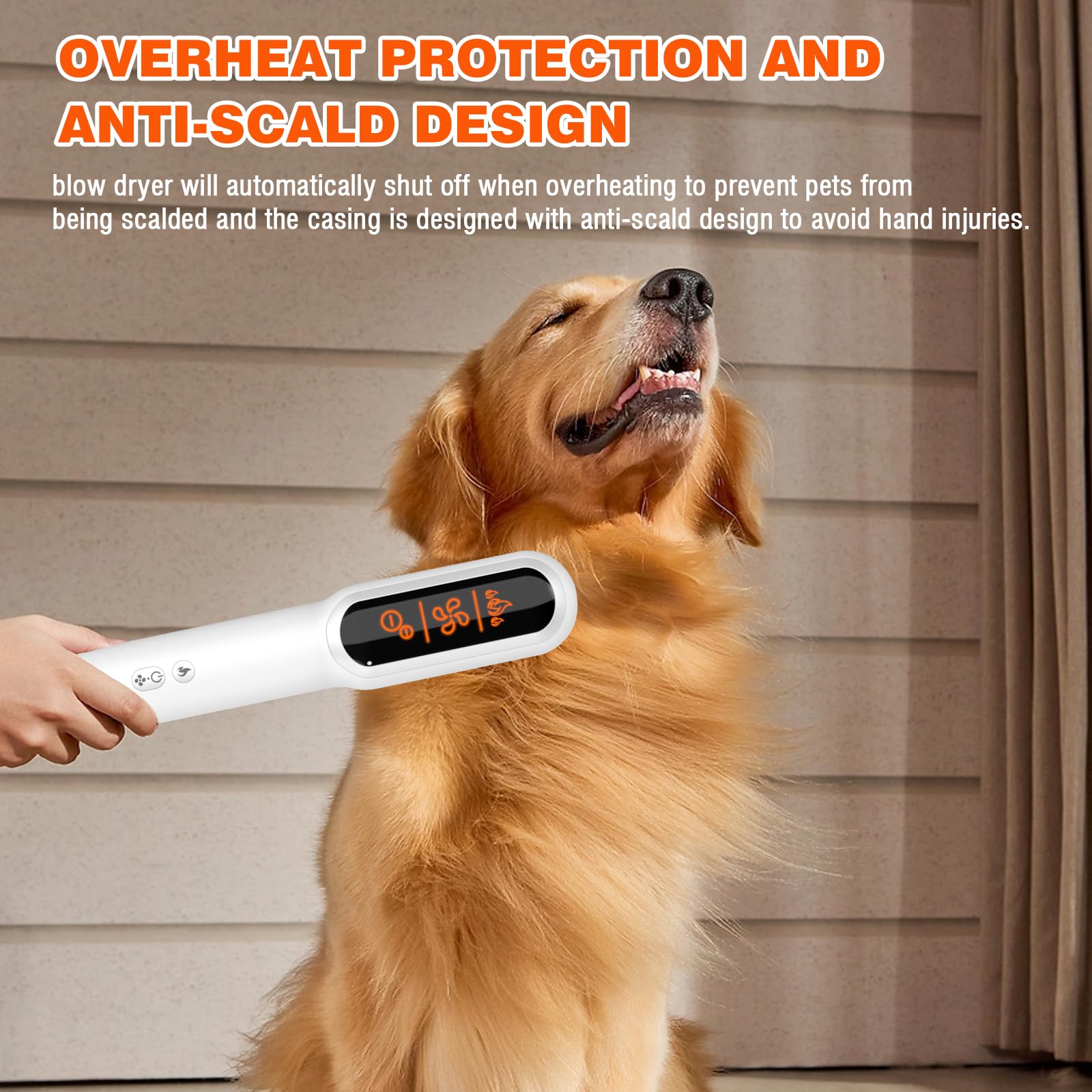 Dogways ergonomic-handle-for-easy-grooming offers a comfortable grip for longer sessions.