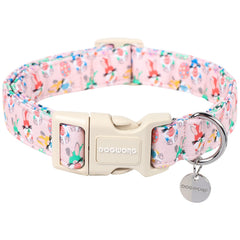 DOGWONG Easter Rabbit Collar closeup with festive pattern for comfortable festive walks