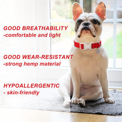 DOGWONG collar features quick-release buckle for easy on/off.