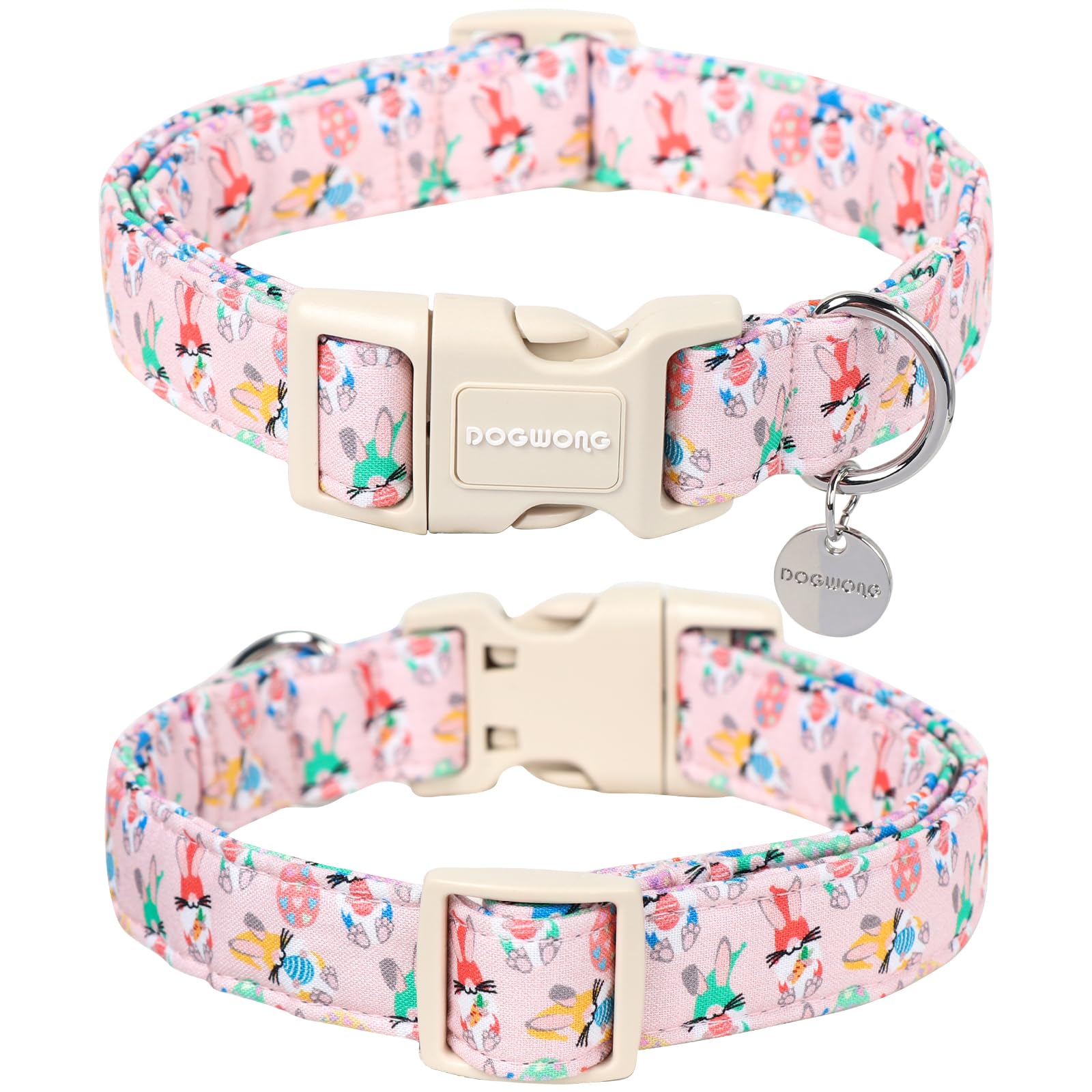 DOGWONG soft cotton feel collar emphasizes breathable comfort during daily outings