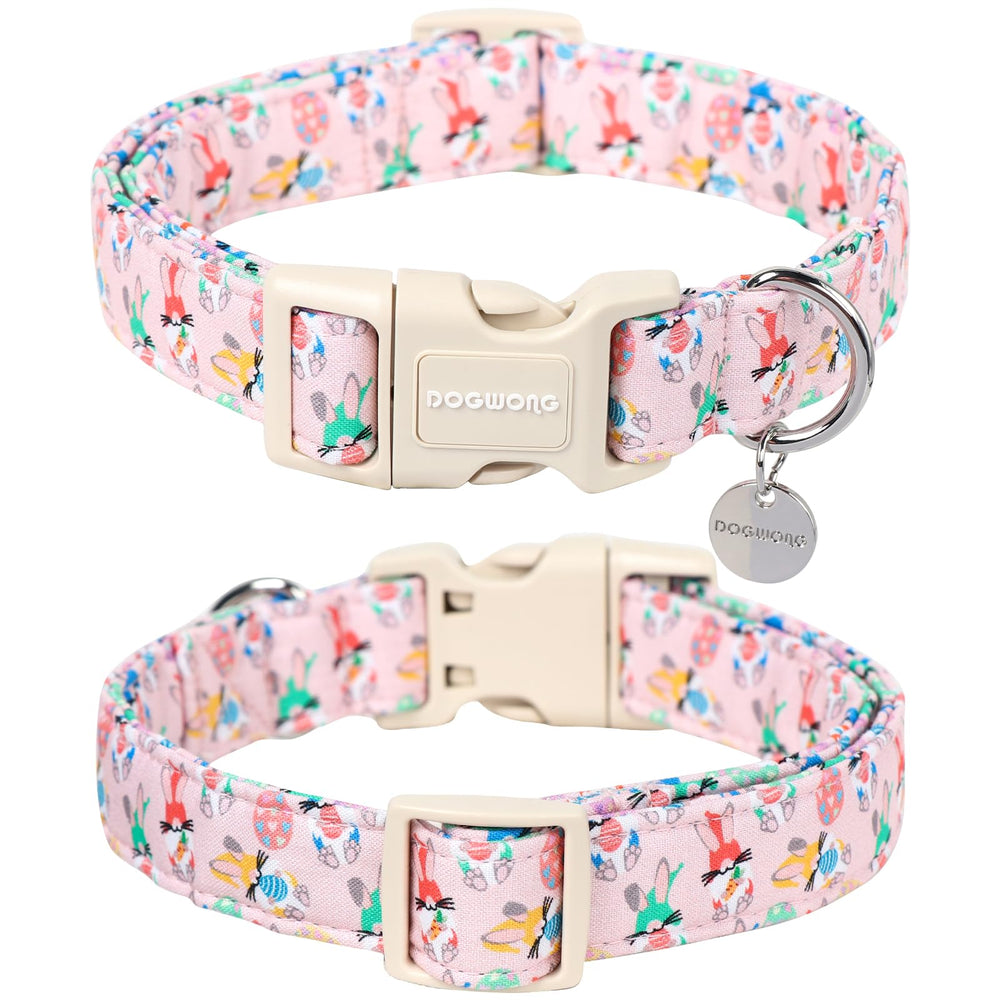 DOGWONG soft cotton feel collar emphasizes breathable comfort during daily outings