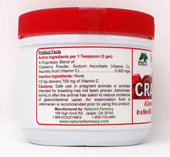Dogzymes Cran Tri C cranberry powder visual suggesting whole-food base and antioxidant benefits
