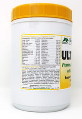 Dogzymes Ultimate Skin and Coat tub close-up highlights organic coconut base and palatability
