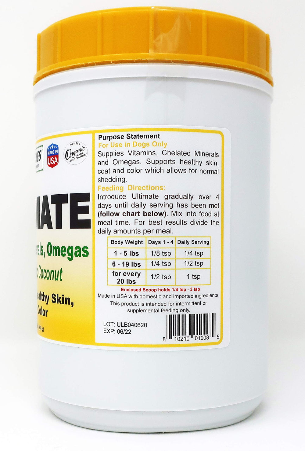 Dogzymes Ultimate Skin and Coat being added to kibble shows convenient daily feeding