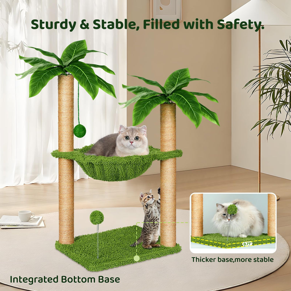 Dohump Cat Tree hammock - spacious resting area for kittens.