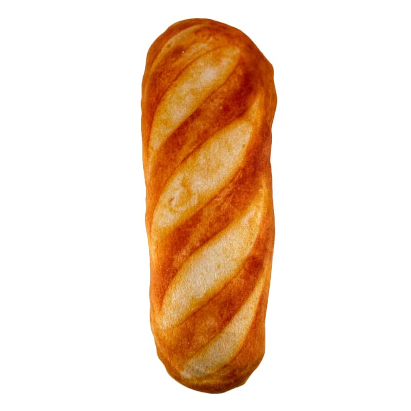 DOITOOL Cat Kicker Toys bread-cat-toy closeup shows soft plush texture for gentle play.