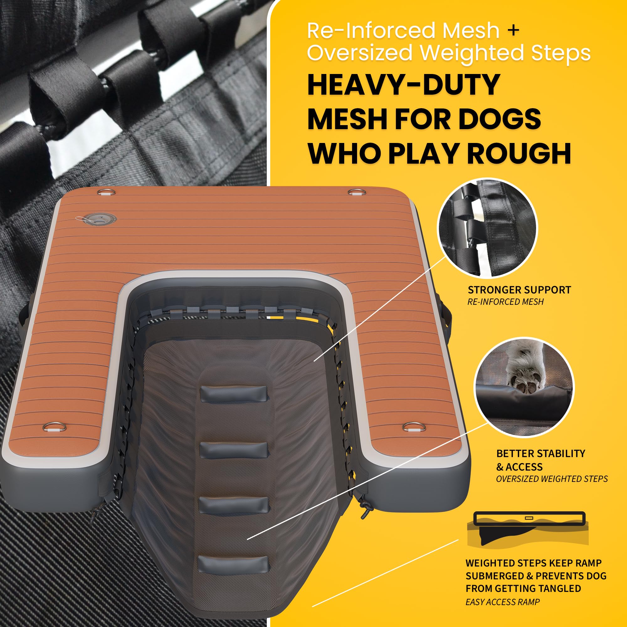 DOK Dog-DOK carry bag and accessories ready for travel and setup.
