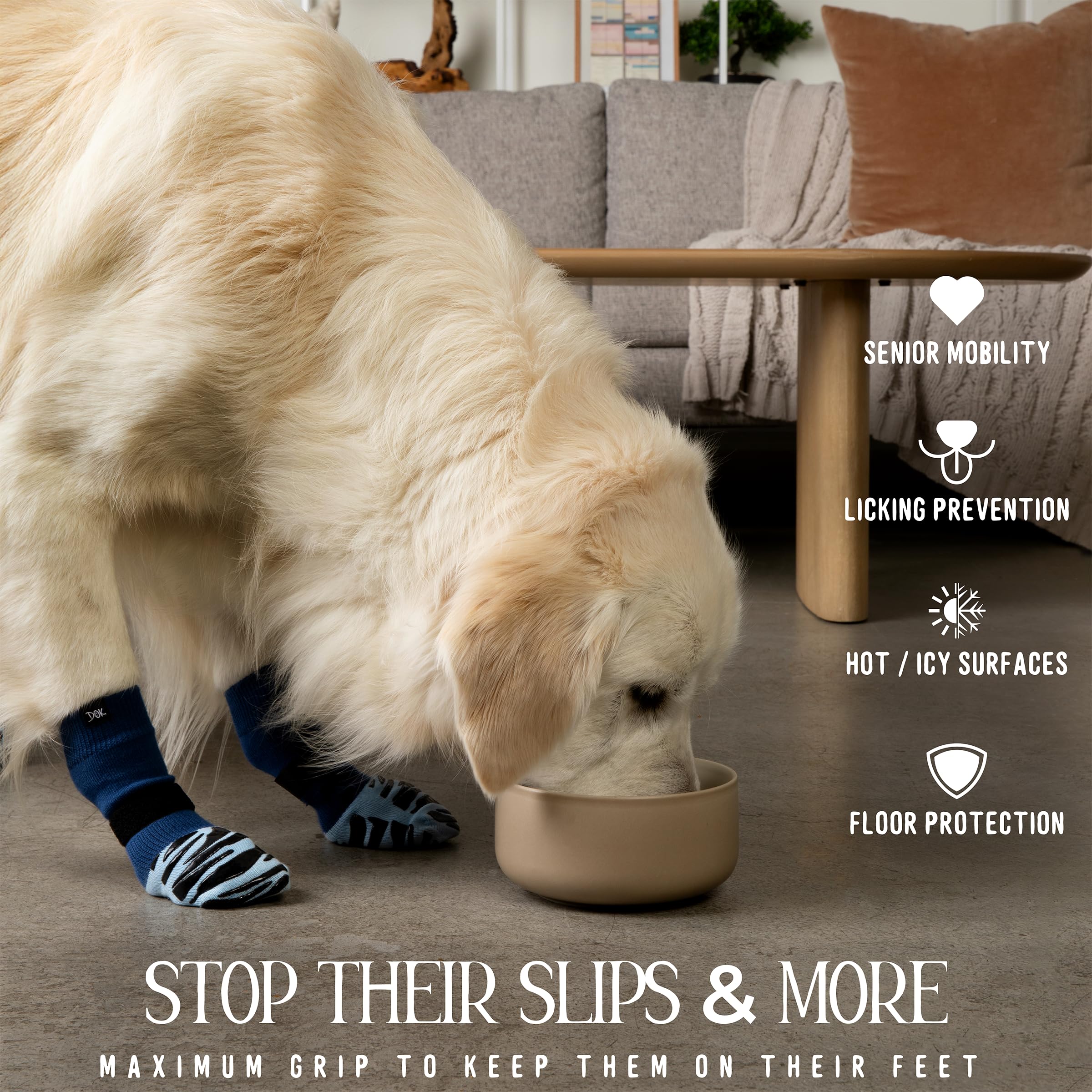 DOK TigerToes grip design enhances comfort and stability during twist movements