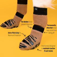 DOK TigerToes senior dog traction socks support mobility on slick floors