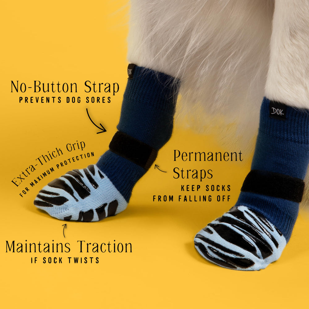 DOK TigerToes twist-resilient grip keeps dogs confident on slick surfaces