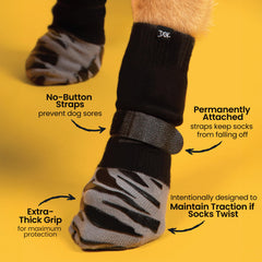 DOK TigerToes XXL hardwood-traction demonstrates safer movement on slick floors
