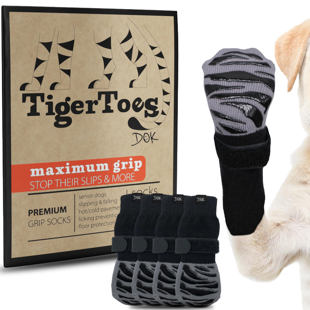DOK TigerToes XXL paw-grip for improved hardwood traction and safer steps