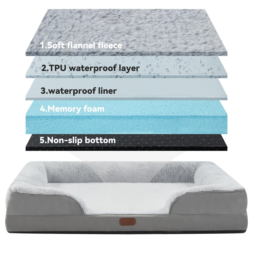 Dokdogs orthopedic dog bed waterproof-bottom showing protective liner and secure resting surface